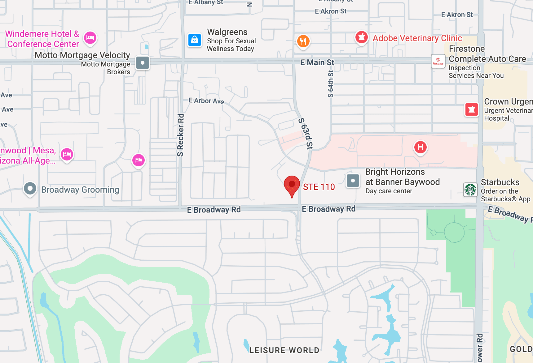 SOBA Mesa Location Map