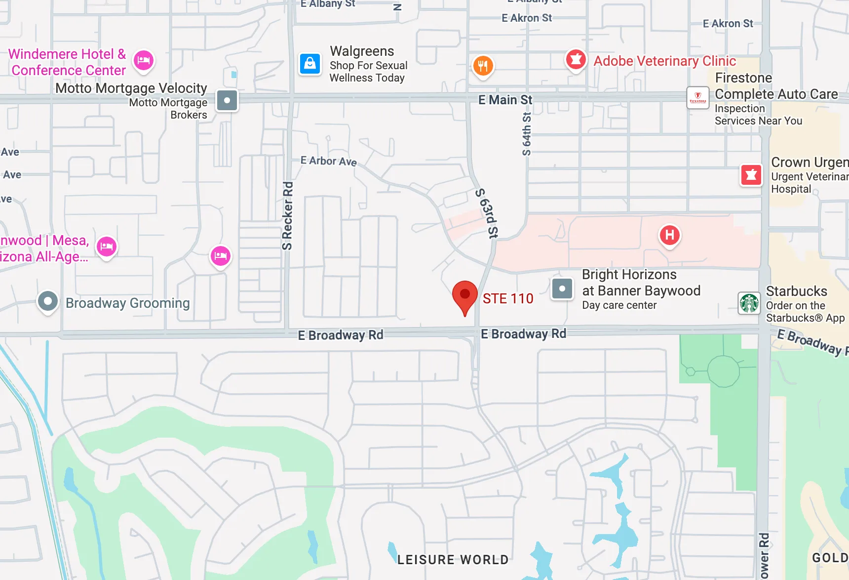 SOBA Mesa Location Map